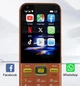 Кнопковий телефон-смартфон UNIWA F6 Ultra 4G Android + WhatsApp + Facebook + TikTok Помаранчевий - зображення 6