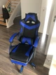 Геймерское кресло M1 G265 с функцией МАСАЖУ BLUE - изображение 3