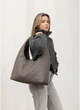Жіноча сумка Хобо з екошкіри зі з'ємним гаманцем SAMBAG Сірий (51700341637) - зображення 1