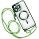 Чохол (накладка) Samsung S926 Galaxy S24 Plus, Crossbody Lanyard Clear, MagSafe, Зелений - 530673 - зображення 1