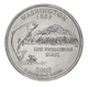Монета США 25 центов (квотер) 2007 D «Штаты и территории - Вашингтон» UNC (KM#397) - изображение 1