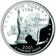 Монета США 25 центов (квотер) 2001 P «Штаты и территории - Нью Йорк» UNC (KM#318) - изображение 2