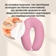 Подушка для вагітних і годування IDEIA SeiDesign 30x190 трикотаж з ґудзиком пудра - зображення 4