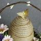Пасхальная композиция GALA DECOR с большим джутовым яйцом и свечами в деревяных ветках КЕ1512С - изображение 2