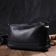 Удобная женская сумка Vintage черная на три отделения из натуральной кожи 60752 - изображение 10