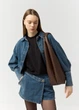 Женская сумка Sambag HOBO L шоколадная 34 х 37 х 16 см (53300020) - изображение 4