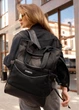 Женская сумка-рюкзак Sambag Cargo черный оксфорд 45 х 31 х 15 см (93541165) - изображение 6