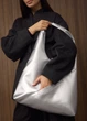 Жіноча сумка Sambag HOBO M срібло 35 х 40 х 8 см (53200003) - зображення 4