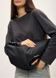 Женская сумка Sambag HOBO Bag-glove черная тканевая 50 х 28 х 5 см (53400064) - изображение 4