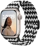 Ремешок нейлоновый MRK Ribbed с металлическим регулятором длины для Apple Watch 42/44/45/49мм Black and Antique White (mrk6090) - изображение 1
