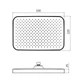 Лейка для верхнего душа Qtap Hlavova 330x220мм прямоугольная QTHLA107CRM45944 Chrome - изображение 2