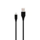 Кабель USB WALKER C735 Type-C 2м Black - зображення 3