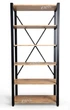 Стелаж LOFT Mebliromax 900х500х2000мм Тахо Чорний - зображення 2