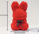Заяц из 3d роз Flower Bunny 25 см в подарочной коробке (FB-8765) Red - изображение 2