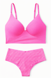 Комплект білизни Pink Victoria’s Secret Top Push-up Рожевий M - зображення 1