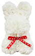 Заяц из 3d роз Flower Bunny 25 см в подарочной коробке (FB-8764) White - изображение 2