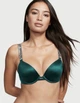 Комплект білизни Very Sexy Shine Victoria’s Secret Push-up Зелений 32B-XS - изображение 2