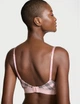 Комплект білизни Victoria’s Secret Push-up Рожевий з чорним 34D-S - изображение 4
