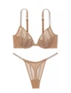 Комплект білизни Victoria’s Secret Shine Unlined Demi Bra Бежевий 34D-S - изображение 1