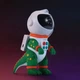 Ночник проектор динозавр астронавт Dinosaur Astronaut Space Projector 120х113х228 мм, з пультом керування, пластиковий - зображення 3