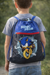 Дитячий Рюкзак Sonic Prime Спортивний Синій Поліестер Сумка Для Взуття Торбинка Сонік (380111) - зображення 1