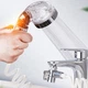Душова система з насадкою на кран у умивальник із турмаліном Modified Faucet With External Shower (срібляста, білий шланг) - зображення 6