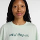 Жіноча м'ятна футболка New Balance Visibly Loved Oversized 34 (XS) (WT61M1JBCOJ) - зображення 4
