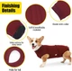 Гигиенические трусы/комбинезон собак WanTalk Full Body Dog Diaper, Wine Red, XS - изображение 7