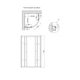 Душова кабіна Lidz Latwa SC80x80.SAT.MID.GR, скло тоноване 4 мм без піддона - зображення 2