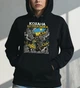 Худі жіноче "дівчини штурмовика ЗСУ закохані толстовка з принтом Кохана штурмовика" L чорне - зображення 2
