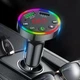 Автомобильный Bluetooth FM-трансмиттер с 2 USB портами 3.1A для воспроизведения музыки CTC-109 черный - изображение 5