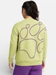 Свитшот женский Jack Wolfskin Celebrate The Paw Crewneck W A65903-T0410 M Желтый (4064886665155) - изображение 2