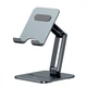 Підставка для планшета Baseus Desktop Biaxial Foldable Metal Stand gray - зображення 1