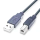 Кабель USB 2.0 AM - USB BM, 1.5 м, Black, GTL, ферритовый фильтр (GTLAMBM15BK) - изображение 2