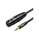 Кабель мультимедийный 3.5mm M to XLR F 2.0m AV182 black Ugreen (20244) - изображение 1