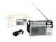 Радіоприймач Bluetooth YUEGAN YG-218BT – всехвильовий AM/FM/SW, MP3 з USB/TF, акумулятор 18650, висувна антена - изображение 2