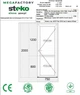 Двері металопластикові Steko 750x2000 мм, праві, з замком, білі - зображення 2