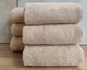 Набор турецких махровых однотонных полотенец Zeron 6 штук 50х90 Beige плотность 500 г/м2 - изображение 2