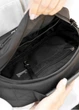 Женская сумка через плечо бананка Sambag Flex черная тканевая 30×17×15 см (85351065) - изображение 7