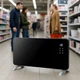 Конвектор электрический обогреватель Volteno VO2465 2000 Вт с пультом ДУ и стеклянной панелью Черный - изображение 5