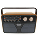 Радіоприймач Kemai Retro MD-507BT з пультом, FM радіо, USB, microSD, AUX, аккумулятор 18650, ретро дизайн під дерево - зображення 2