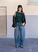 Бомбер Uniqlo розмір L чорний (479196) - изображение 19