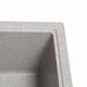 Кухонная мойка каменная Практик серый Solid. Гранитная из искусственного камня раковина на 2 слива в кухню - изображение 2