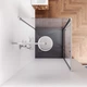 Душове огородження Square Pivot AM.PM Gem 90×90 см, без піддону, хром профіль W90UG-404-9090-MT - зображення 3