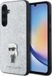 Панель Karl Lagerfeld Fixed Glitter Ikonik Metal Pin для Samsung Galaxy A35 Silver (KLHCSA35GCNPSG) - зображення 1