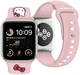 Pasek Hello Kitty Silicone Kitty Head do Apple Watch Series 1/2/3/4/5/6/7/8/SE/SE2/Ultra/Ultra 2 42-49 mm Pink (3666339212025) - obraz 2