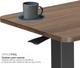 Приставной стол с регулировкой высоты OfficePro ODM270DW Dark Wood/Black - изображение 6