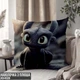 Декоративна плюшева наволочка з малюнком "Беззубик", 45×45 см, 3D зображення / 1311045NP - зображення 1
