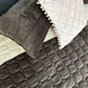 Покривало стьобане з подушками Cappone 220x240 см Коричневе - зображення 4