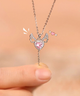 Цепочка Fashion Jewerly сердце с крыльями АНГЕЛ подвеска на шею стиль y2k kpop (SVS) - изображение 2